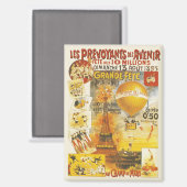 Antiek Grand Fete Fair Poster Magneet (Voorkant / Achterkant)