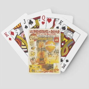 Antiek Grand Fete Fair Poster Pokerkaarten