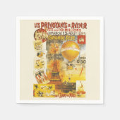 Antiek Grand Fete Fair Poster Servet (Voorkant)