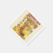 Antiek Grand Fete Fair Poster Servet (Hoek)