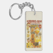 Antiek Grand Fete Fair Poster Sleutelhanger (Voorkant Links)