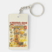 Antiek Grand Fete Fair Poster Sleutelhanger (achterkant)