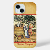 ANTIEK GRAPE VINEYARD HARVEST PARCHCHMENT Case-Mate iPhone CASE (Achterkant)