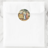 ANTIEK GRAPE VINEYARD HARVEST RONDE STICKER (Tas)