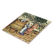 ANTIEK GRAPE VINEYARD HARVEST TEGELTJE (Zijkant)