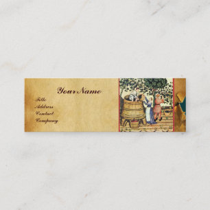 ANTIEK GRAPE VINEYARD HARVEST WAX SEAL MONOGRAM MINI VISITEKAARTJE