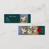 ANTIEK GRAPE VINEYARD HARVEST WAX SEAL MONOGRAM MINI VISITEKAARTJE (Voorkant / Achterkant)