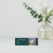 ANTIEK GRAPE VINEYARD HARVEST WAX SEAL MONOGRAM MINI VISITEKAARTJE (Staand voorkant)