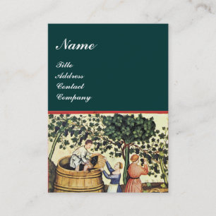 ANTIEK GRAPE VINEYARD HARVEST WAX SEAL MONOGRAM VISITEKAARTJE