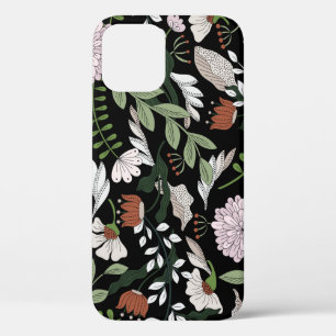 Antiek graveren bloemen met de hand geschilderd Case-Mate iPhone case