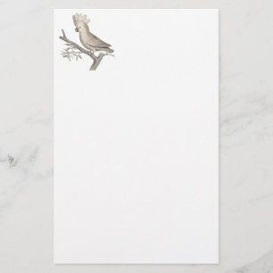 Antiek gravering van een cocausoire histoire Natur Briefpapier