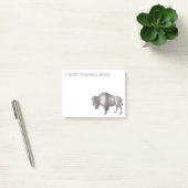 Antiek gravure van een Bison of Buffalo Post-it No Post-it® Notes (Kantoor)