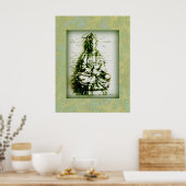 Antiek Green Kwan Yin poster (Keuken)