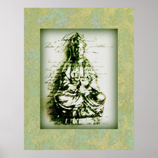 Antiek Green Kwan Yin poster (Voorkant)