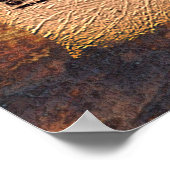 Antiek Gregorian Chant Sheet Music Art Poster (Hoek)