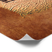 Antiek Gregorian Chant Sheet Music Art Poster (Hoek)