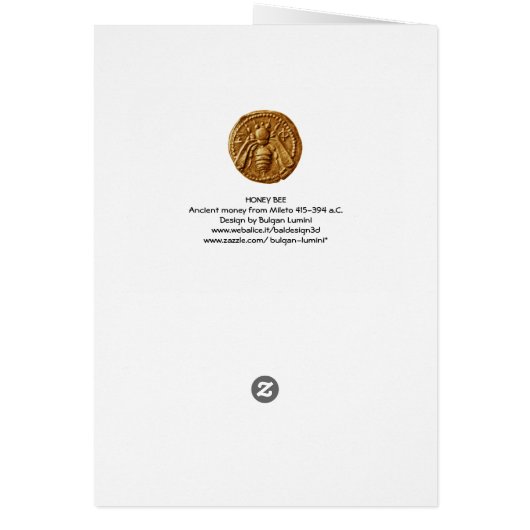 ANTIEK GRIEKS HONEY BEELD GODDESS Brown Wax Seal (Achterkant)