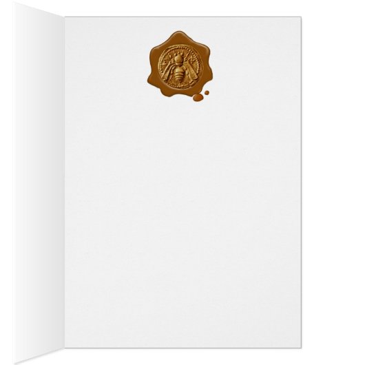 ANTIEK GRIEKS HONEY BEELD GODDESS Brown Wax Seal (Binnen (Rechts))