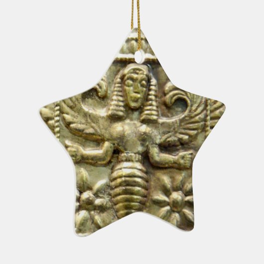 ANTIEK GRIEKS HONEY BEELD GODDESS STAR KERAMISCH ORNAMENT (Rechts)