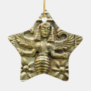 ANTIEK GRIEKS HONEY BEELD GODDESS STAR KERAMISCH ORNAMENT