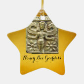 ANTIEK GRIEKS HONEY BEELD GODDESS STAR KERAMISCH ORNAMENT (Achterkant)