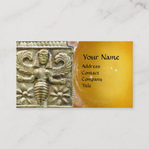 ANTIEK GRIEKS HONEY BEELD GODDESS WAX SEAL MONOGRA VISITEKAARTJE