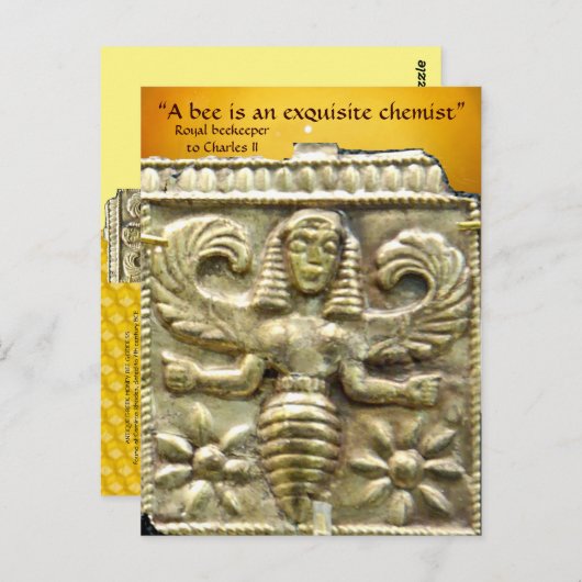 ANTIEK GRIEKS HONEY IS GODESS BRIEFKAART (Voorkant / Achterkant)