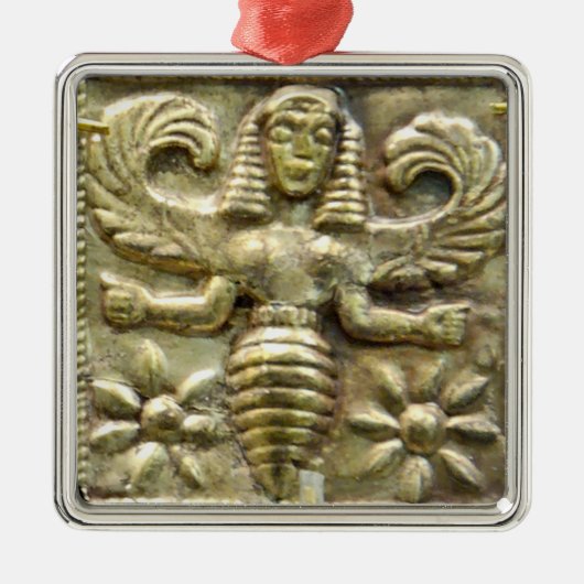 ANTIEK GRIEKS HONEY IS GODESS METALEN ORNAMENT (Voorkant)