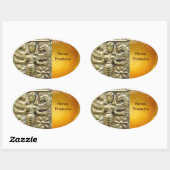 ANTIEK GRIEKS HONEY IS GODESS OVALE STICKER (Vel)