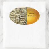 ANTIEK GRIEKS HONEY IS GODESS OVALE STICKER (Tas)