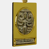 ANTIEK GRIEKS HONEY IS GODESS VERGULD BANNER ORNAMENT (Rechts)