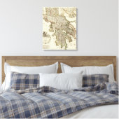 Antiek Griekse kaart Canvas Afdruk (Insitu (Slaapkamer))