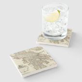 Antiek Griekse kaart Stenen Onderzetter (Zijkant)