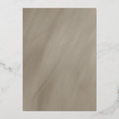 antiek grijs goudlijst troupografie bruiloft goud folie uitnodiging (Achterkant)