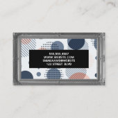 Antiek grijs Lijst | Abstracte geometrische achter Visitekaartje (Achterkant)