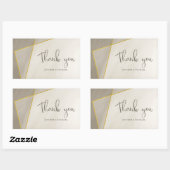 antiek grijs modern gouden lijst rechthoekige sticker (Vel)