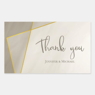 antiek grijs modern gouden lijst rechthoekige sticker