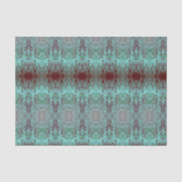  Antiek Groen Blauwgroen Victoriaans Patroon Tissuepapier