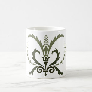 Antiek groen Grieks decoratief element Koffiemok