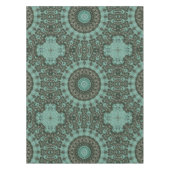 Antiek groene mandala patroon ontwerp tafelkleed (Voorkant)