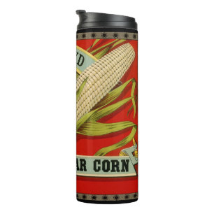 Antiek groente-etiket, Olney & Floyd Sugar Corn Thermosbeker