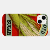 Antiek groentelabel, Olney & Floyd Sugar Corn Case-Mate iPhone Case (Achterkant (horizontaal))