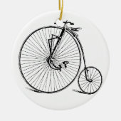 Antiek grote fiets Keramisch Ornament (Voorkant)