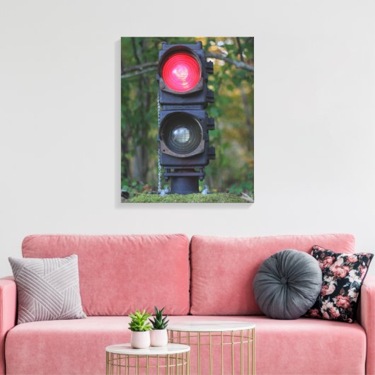 Antiek GRS FA Railroad Signal Gedrukt Canvas (Insitu (Woonkamer))