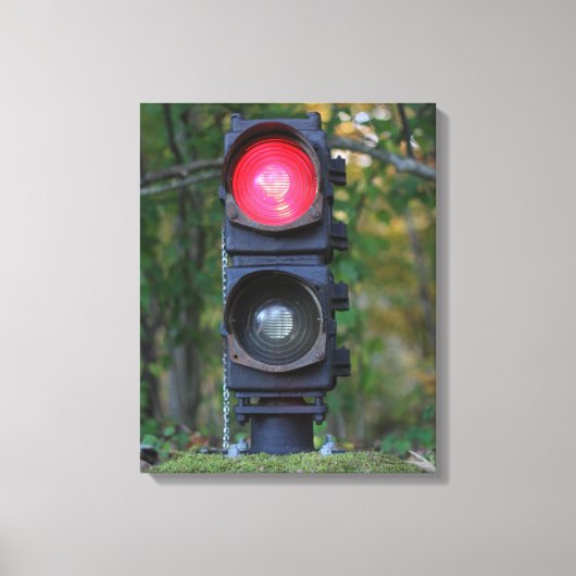 Antiek GRS FA Railroad Signal Gedrukt Canvas Afdruk (Voorkant)