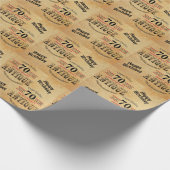 Antiek Grunge Birthday | 00e verjaardag Cadeaupapier (Hoek)