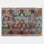 Antiek Grunge  Oud handgemaakt woltapijt Sh Deken (Voorkant)