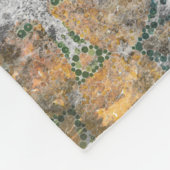 Antiek Grunge  Oud handgemaakt woltapijt Sh Fleece Deken (Hoek)