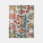 Antiek Grunge Oud handgemaakt woltapijt Sh Fleece Deken (Voorkant)