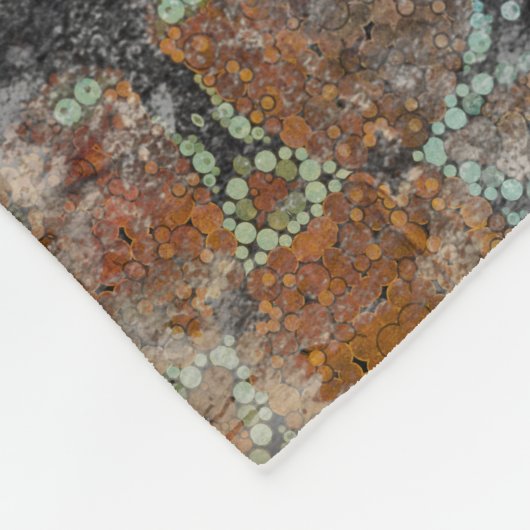 Antiek Grunge Oud handgemaakt woltapijt Sh Fleece Deken (Hoek)